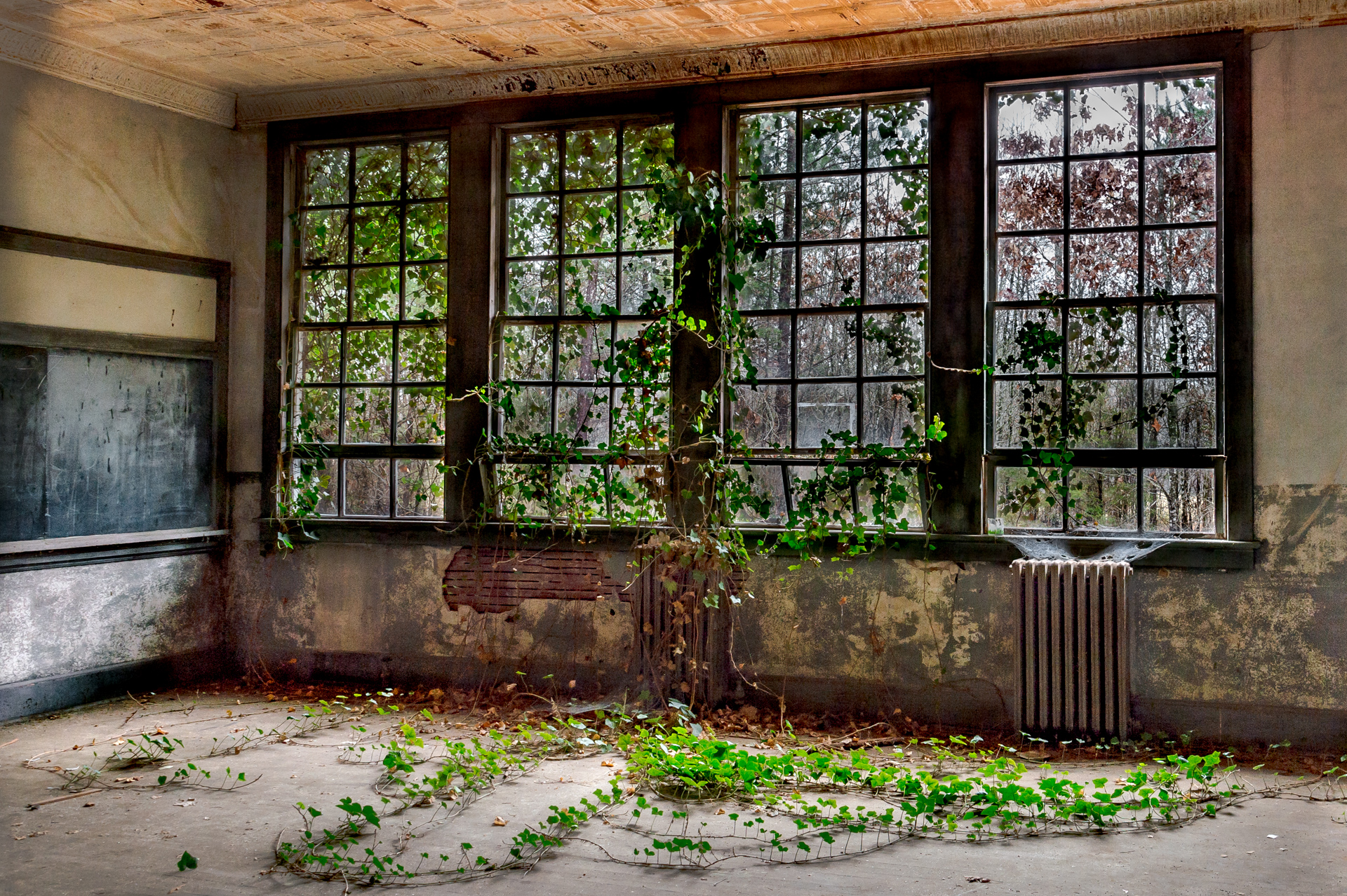 Abandoned Classroom in School 