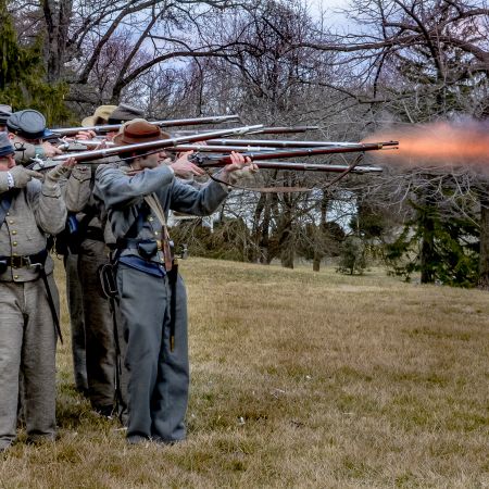 Civil War reenactment at Morven Park in Leesburg, Virginia.