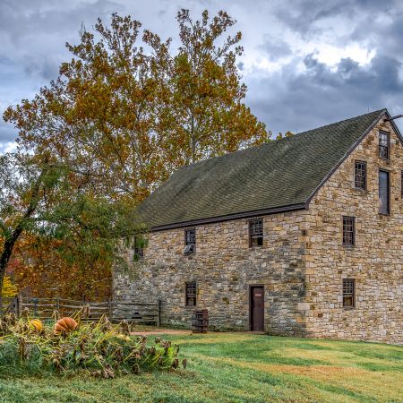 Fall at George Washington's Distillery in Alexandria, Virginia.