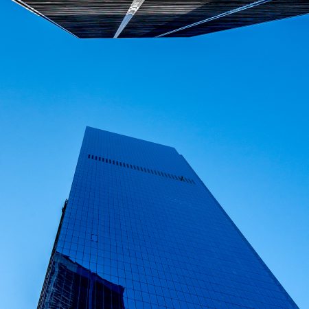 Construction of 1 World Trade Center in Lower Manhattan